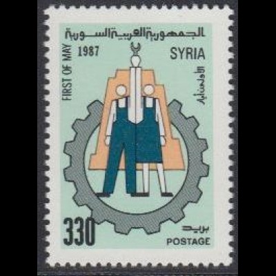 Syrien Mi.Nr. 1673 Tag der Arbeit, Zahnrad (330)