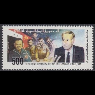 Syrien Mi.Nr. 1686 Gespräch Assad mit syrischem Kosmonauten (500)