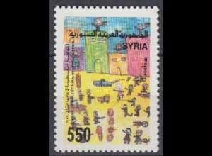 Syrien Mi.Nr. 1768 Palästinenseraufstand (Intifada) Kinderzeichg. Soldaten (550)