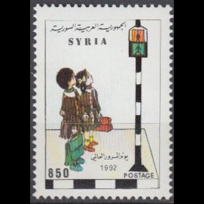 Syrien Mi.Nr. 1856 Weltverkehrstag, Kinder vor Ampel (850)