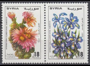 Syrien Mi.Nr. Zdr.1997-98 Int. Blumenschau Damaskus 