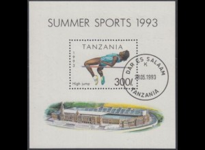 Tansania Mi.Nr. Block 212 Sport, Hochsprung 