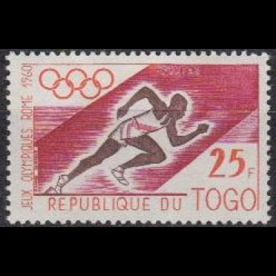 Togo Mi.Nr. 282 Olympia 1960 Rom, Laufen (25)