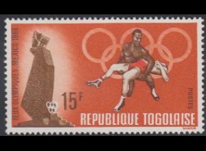 Togo Mi.Nr. 661A Olympia 1968 Mexiko, Ringen (15)