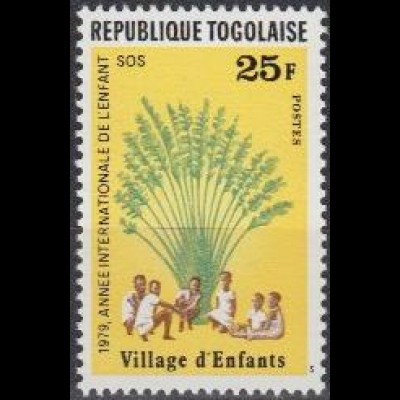 Togo Mi.Nr. 1364A Int.Jahr d.Kindes, Kinder vor Palme (25)