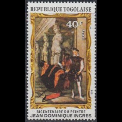 Togo Mi.Nr. 1464A Gemälde Don Pedro und Heinrich IV von Dominique Ingres (40)