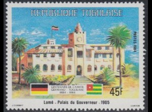 Togo Mi.Nr. 1689 100J. dt.-togol.Freundschaft, Gouverneurspalast Lomé (45)