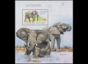 Togo MiNr. Block 877 Savannenelefant