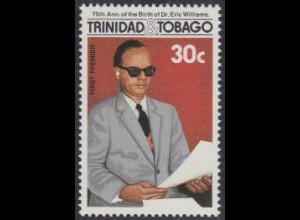 Trinidad & Tobago Mi.Nr. 541b Premierminister Williams m.schwarzer Krawatte (30)