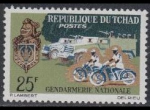 Tschad Mi.Nr. 138 Motorisierte Gendarmerie, Wappen (25)