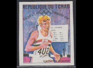Tschad Mi.Nr. 263B Olympia 1968 Mexiko, Goldmedaille 400m Hürden Hemery (1)