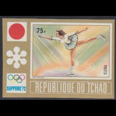 Tschad Mi.Nr. 503B Olympia 1972 Sapporo, Eiskunstlauf (75)