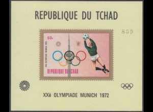 Tschad Mi.Nr. Block C 49 Olympia 1972 München, Fußball 