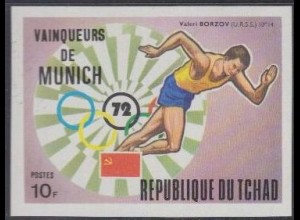 Tschad Mi.Nr. 620B Olympia 1972 München, Laufen Sieger Borsov (10)