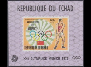 Tschad Mi.Nr. Block C 53 Olympia 1972 München, Hammerwerfen Sieger Bondartschuk 