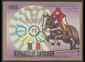 Tschad Mi.Nr. 644B Olympia 1972 München, Reiten, Sieger Mancinelli (150)