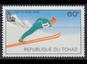 Tschad Mi.Nr. 879 Olymp. Winterspiele 1980, Skispringen (60)