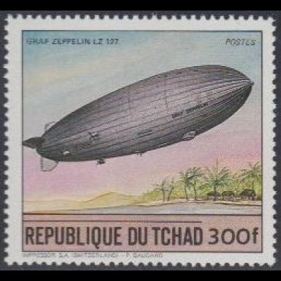 Tschad Mi.Nr. 1063 Luftschiff LZ 127 Graf Zeppelin (300)