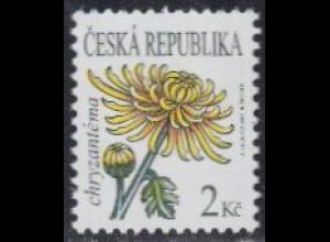 Tschechien Mi.Nr. 683 Freim. Blumen, Chrysantheme (2)