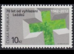 Tschechien Mi.Nr. 722 70.J.tag Vernichtung von Lezáky (10)