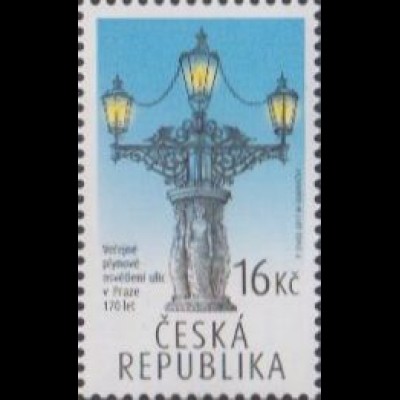 Tschechien MiNr. 938 170Jahre öffentliche Gasbeleuchtung in Prag, Laterne (16)