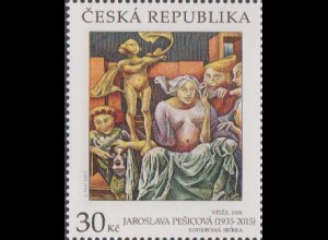 Tschechien MiNr. 952 Gemälde Die Siegerin von Jaroslava Pesicová (30)