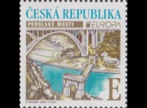 Tschechien MiNr. 977 Europa 18, Brücken, Moldaubrücken (E)