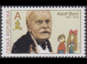 Tschechien MiNr. 1014 Tradion tschech.Briefmarkengestaltung, Adolf Born (A)