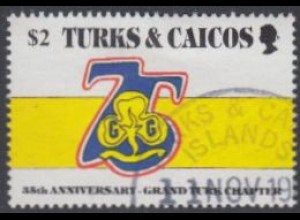 Turks- u.Caicos-Inseln Mi.Nr. 776 75Jahre Pfadfinderinnen (2)
