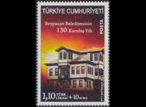 Türkei Mi.Nr. 4037 130Jahre Stadt Beypazari, Haus im osmanischen Stil (1,10+10)