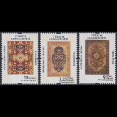 Türkei Dienstmarke Mi.Nr. 320-22 Teppiche (3 Werte)