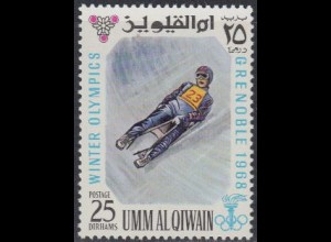 Umm al-Kaiwain Mi.Nr. 234A Olympia 1968 Grenoble, Rodeln (25)