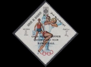 Umm al-Kaiwain Mi.Nr. 291A Olympia 1968 Mexiko, Basketball, m.Aufdr. (3)