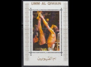 Umm al-Kaiwain Mi.Nr. 943A (Block) Olmypia 1972 München, Kunstspringen (1)