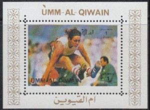 Umm al-Kaiwain Mi.Nr. 952A (Block) Olmypia 1972 München, Weitsprung (1)