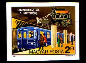 Ungarn Mi.Nr. 3576B 150 J. Öffentl. Verkehrsmittel in Budapest, geschn. (2 Ft)