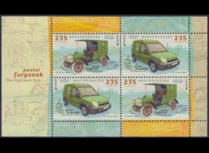 Ungarn Mi.Nr. Block 357 Europa 13, Postfahrzeuge