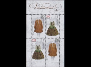 Ungarn MiNr. Klbg.5946-47 Historische Gewänder, Barocke Hochzeitskleidung