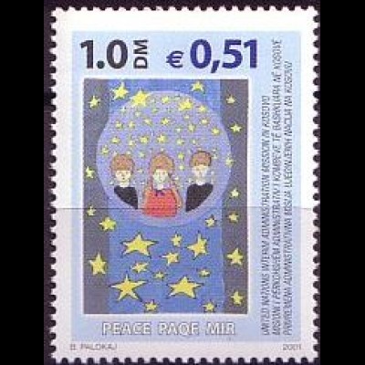UNMIK Mi.Nr. 9 Kinder blicken auf Sterne (1 DM/0,51 €)