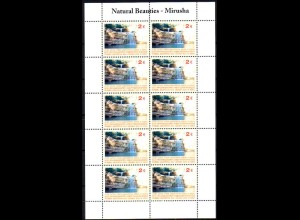 UNMIK Mi.Nr. Klbg.26 Landschaften, Mirusa Wasserfall (mit 10 x 26)