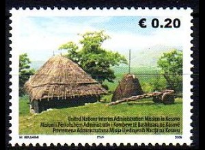 UNMIK Mi.Nr. 35 Traditionelle Siedlungsformen, Gehöft (0,20 €)