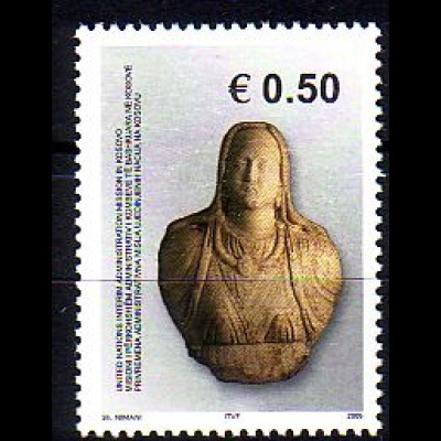 UNMIK Mi.Nr. 40 Archäologische Funde, Priesterin Steinskulptur (0,50 €)