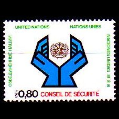UNO Genf Mi.Nr. 66 Sicherheitsrat, Schützende Hände (0,80)