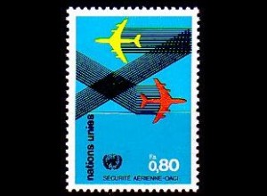 UNO Genf Mi.Nr. 77 Org. für Zivilluftfahrt ICAO, 2 Flugzeuge (0,80)