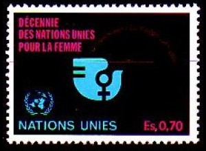 UNO Genf Mi.Nr. 90 Frauendekade, Emblem vor Kreis (0,70)