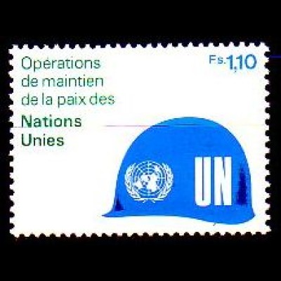 UNO Genf Mi.Nr. 91 Friedenserhaltende Maßnahmen, Blauhelm (1,10)