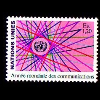UNO Genf Mi.Nr. 111 Weltkommunikationsjahr, Kabelnetzwerk (1,20)