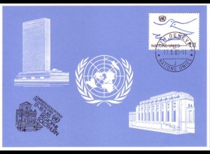 UNO Genf Blaue Karte Mi.Nr. 148 Solothurn, Regiophil (17.-19.5.85)