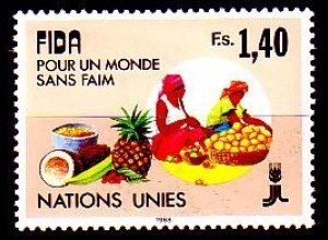 UNO Genf Mi.Nr. 163 Fonds für landw. Entwicklung, Obstverkäuferin Nahrung (1,40)