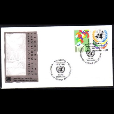 UNO Genf Mi.Nr. 200-01 Freimarken (2 Werte)